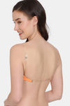 Zivame Beautiful Basics Padded Non Wired 3/4Th Coverage Backless Bra - Mock Orange — thumbnail 1